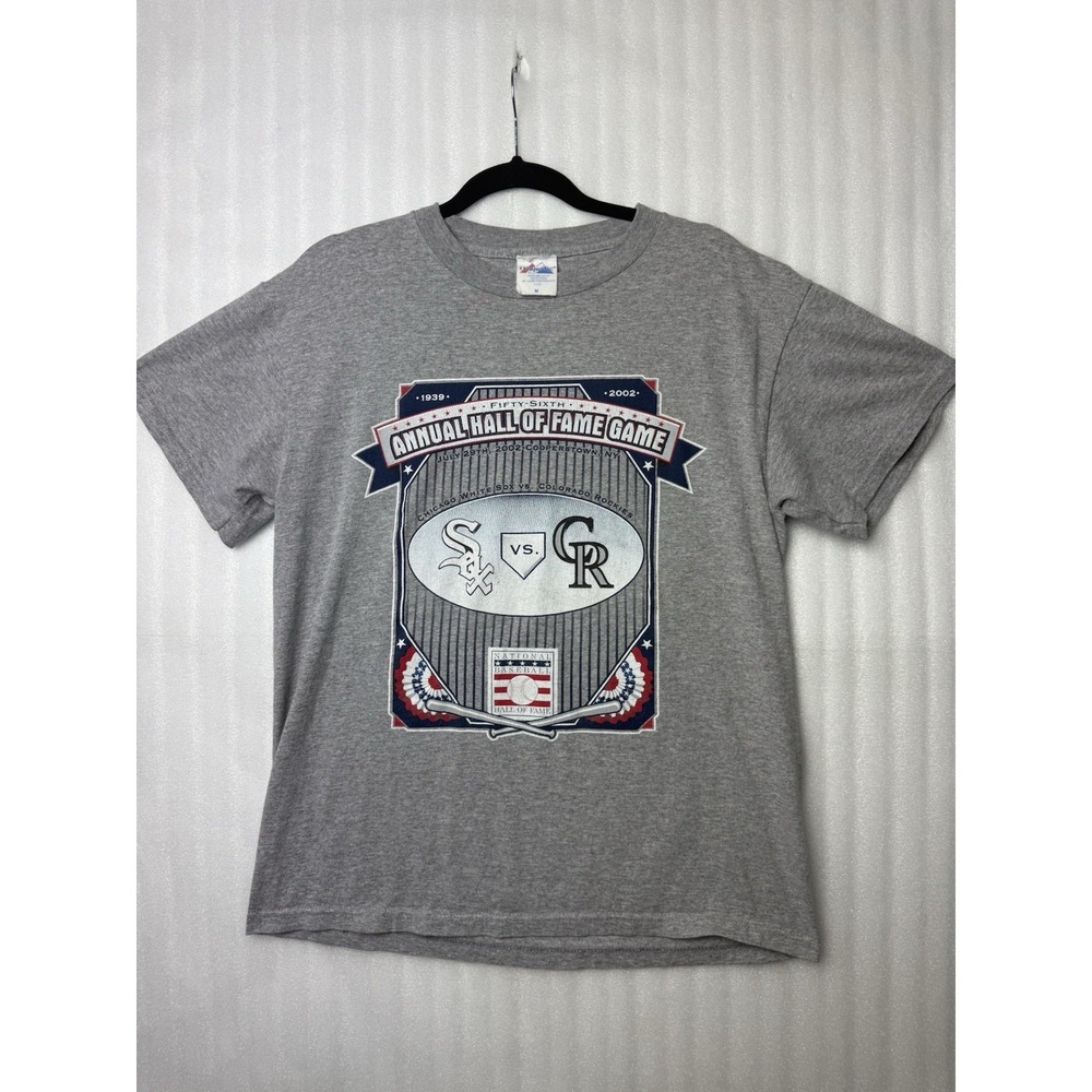VTG 2002 CHICAGO WHITE SOX ANNUAL HALL OF FAME GAME COLORADO T-SHIRT MLB SZ. M